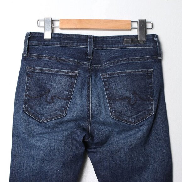 AG Adriano Goldschmied FARRAH Skinny Jeans High Rise Stretch Ripped Denim Blue - Picture 7 of 11